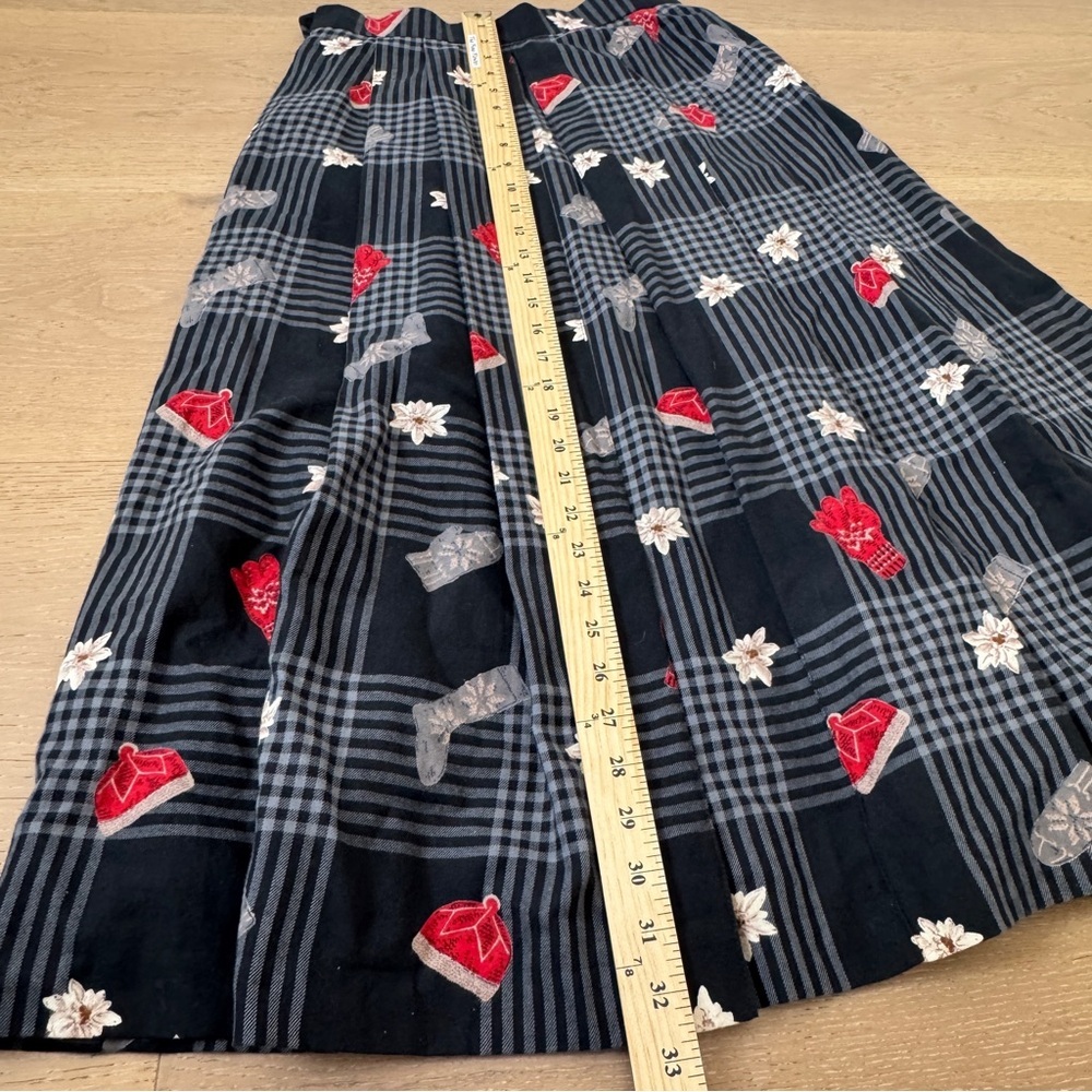 Geiger Australia Vintage Plaid Skirt Mittens Hats winter thom browne 50s mid - Picture 4 of 10
